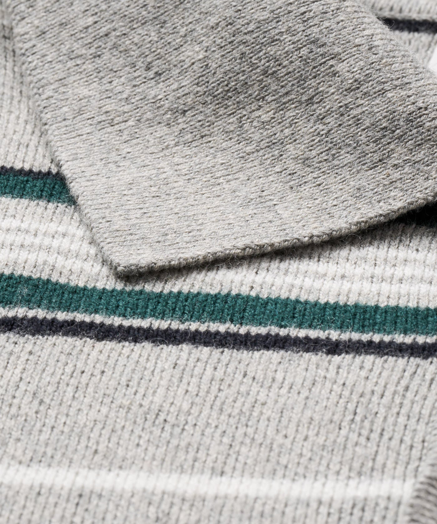Theo Knit Polo Sweater - Grey Melange