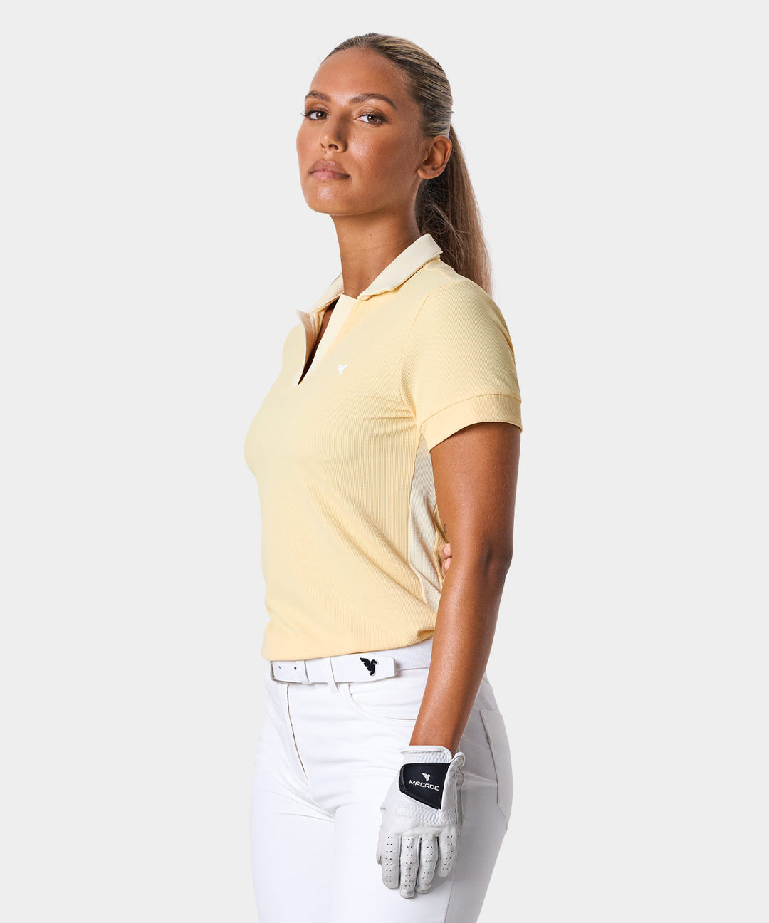 Tori Yellow Polo Shirt Macade Golf