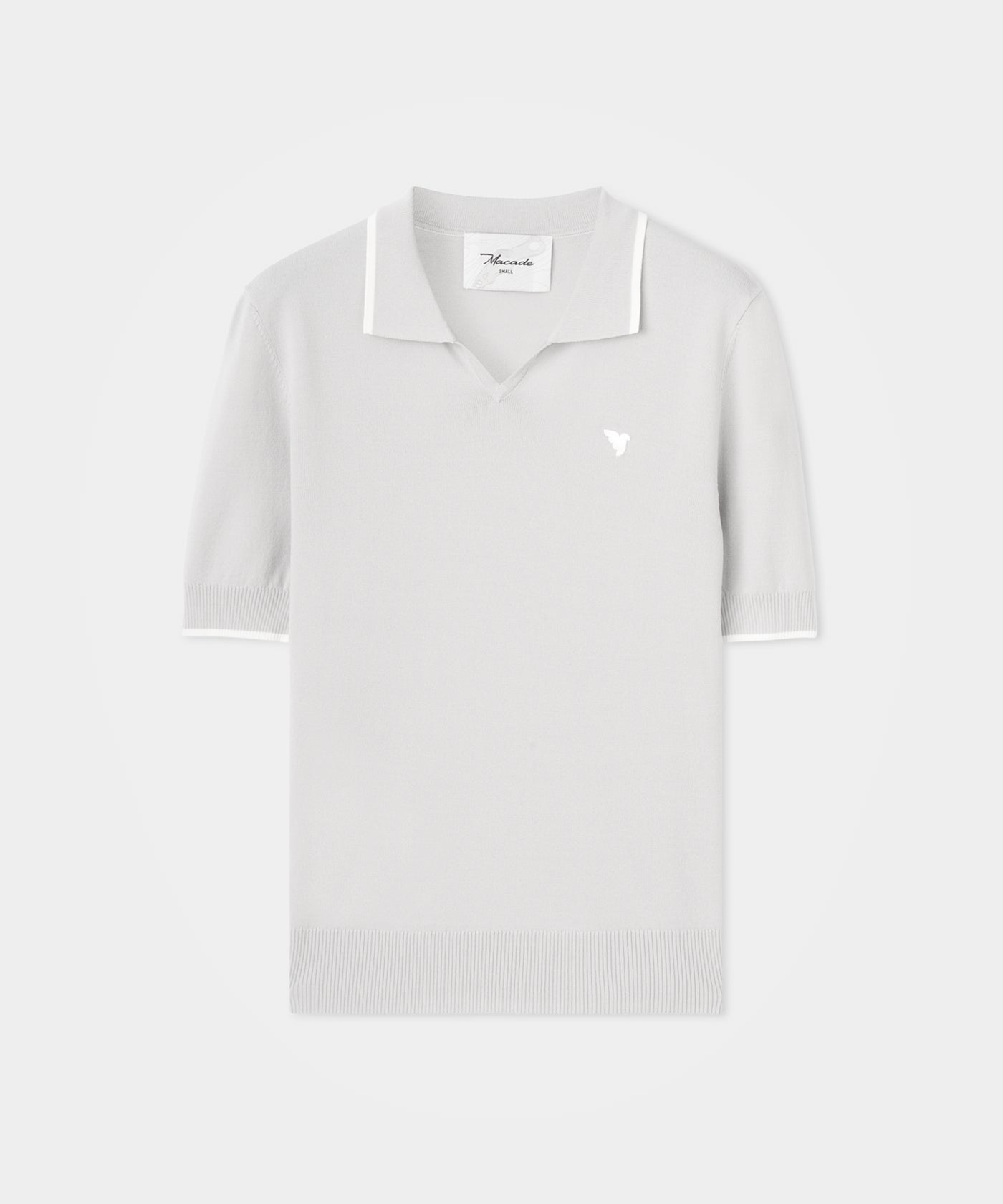 Vera Grey Cropped Polo