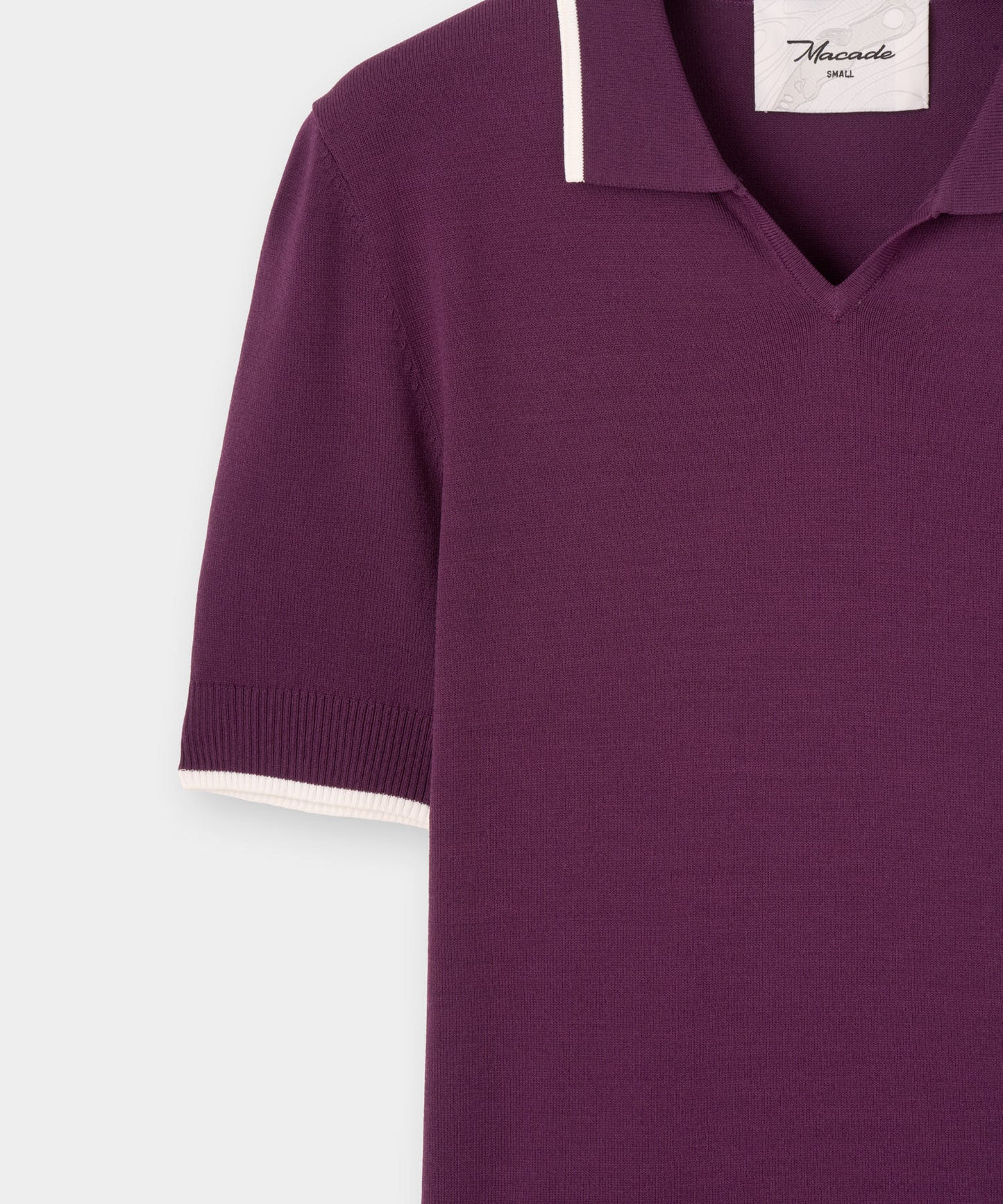 Vera Cropped Polo - Mauve