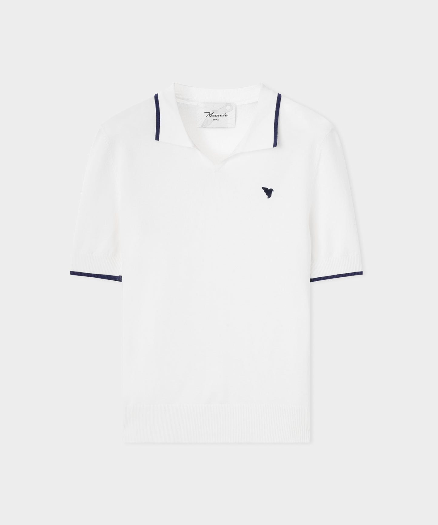 Vera White Cropped Polo