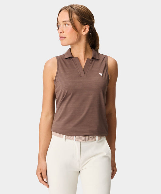 Paige Sleeveless Shirt - Mocha