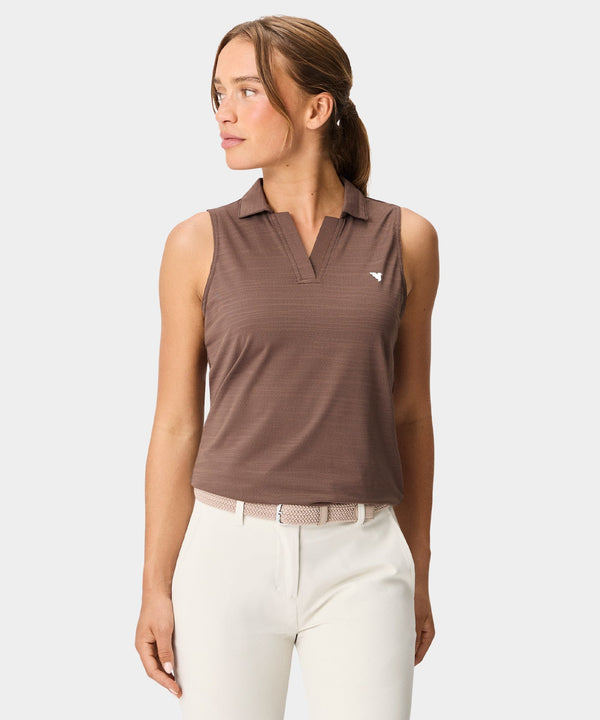 Paige Sleeveless Shirt - Mocha