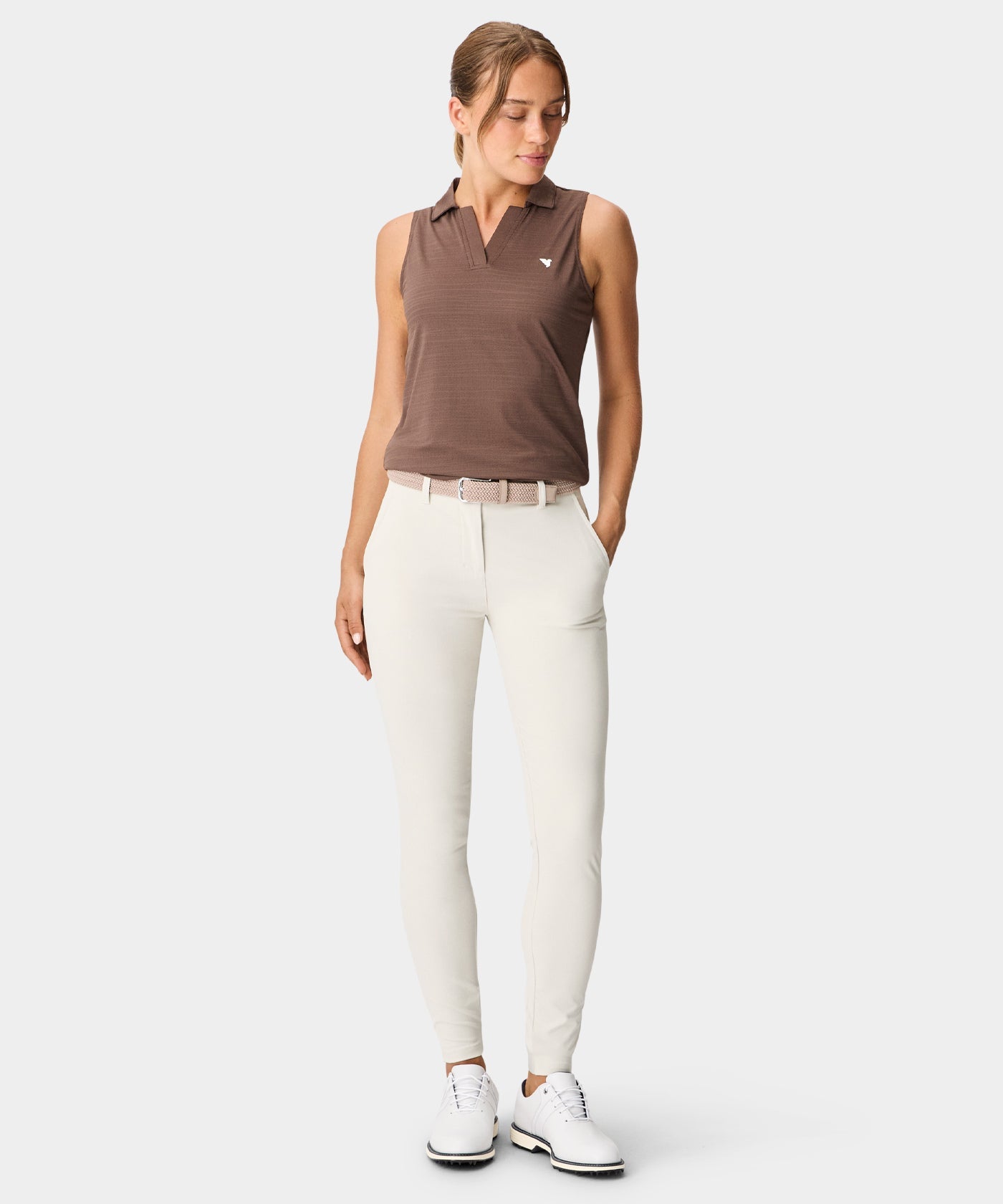 Paige Sleeveless Shirt - Mocha