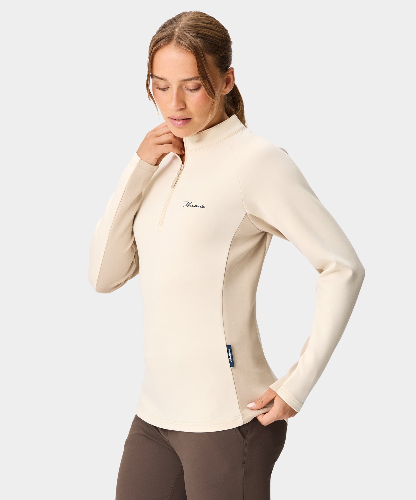 TX Course Quarter Zip - Sand