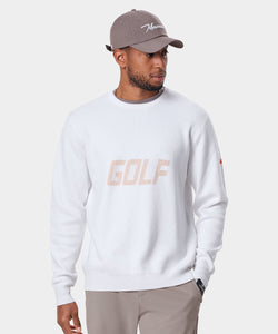 White Oversized Golf Sweater Macade Golf