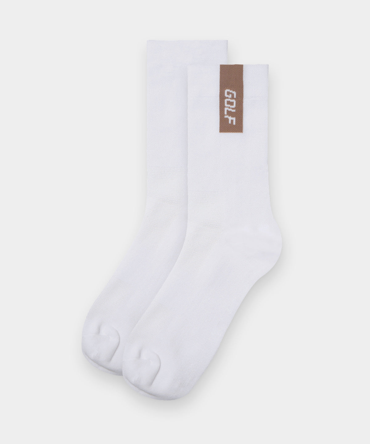 3 Pack - Men's White Script Crew Socks Macade Golf