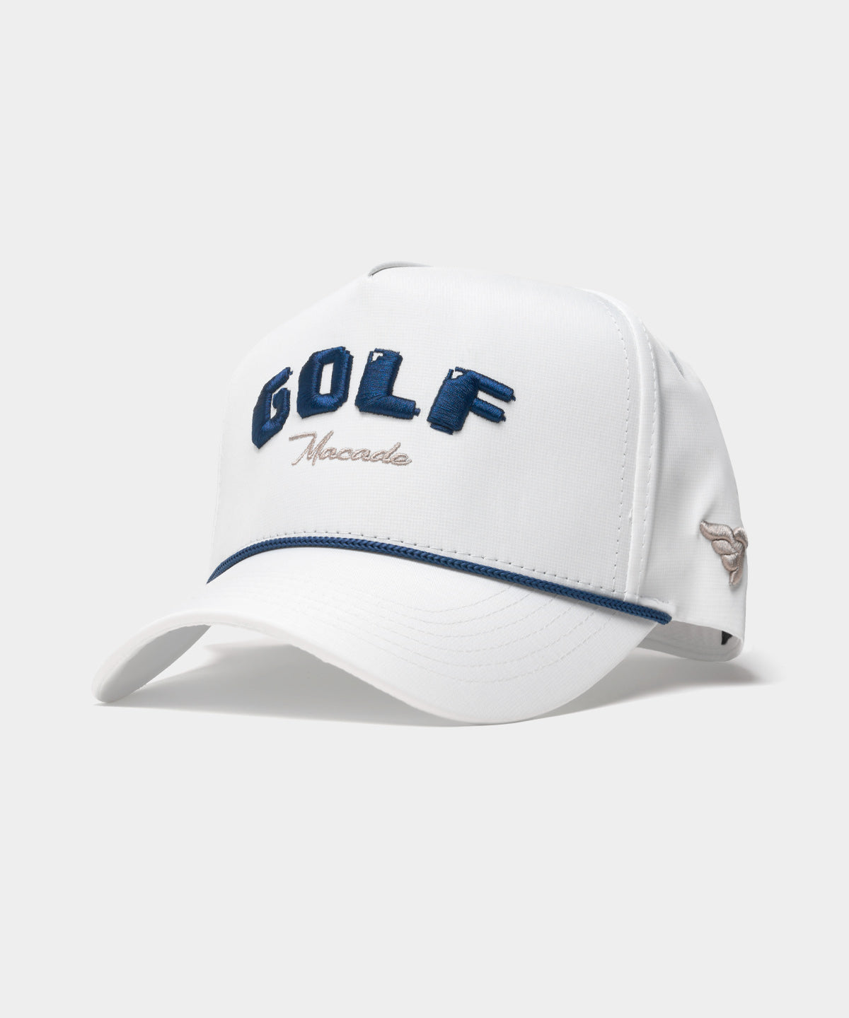 White Crossover Rope Snapback Macade Golf