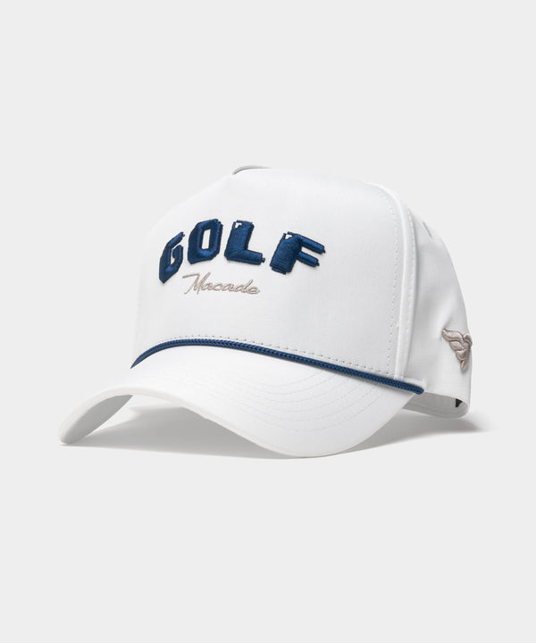 Crossover Rope Snapback - White