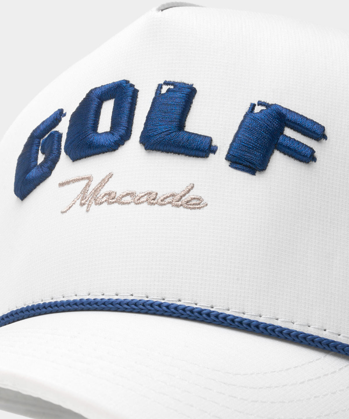 White Crossover Rope Snapback Macade Golf