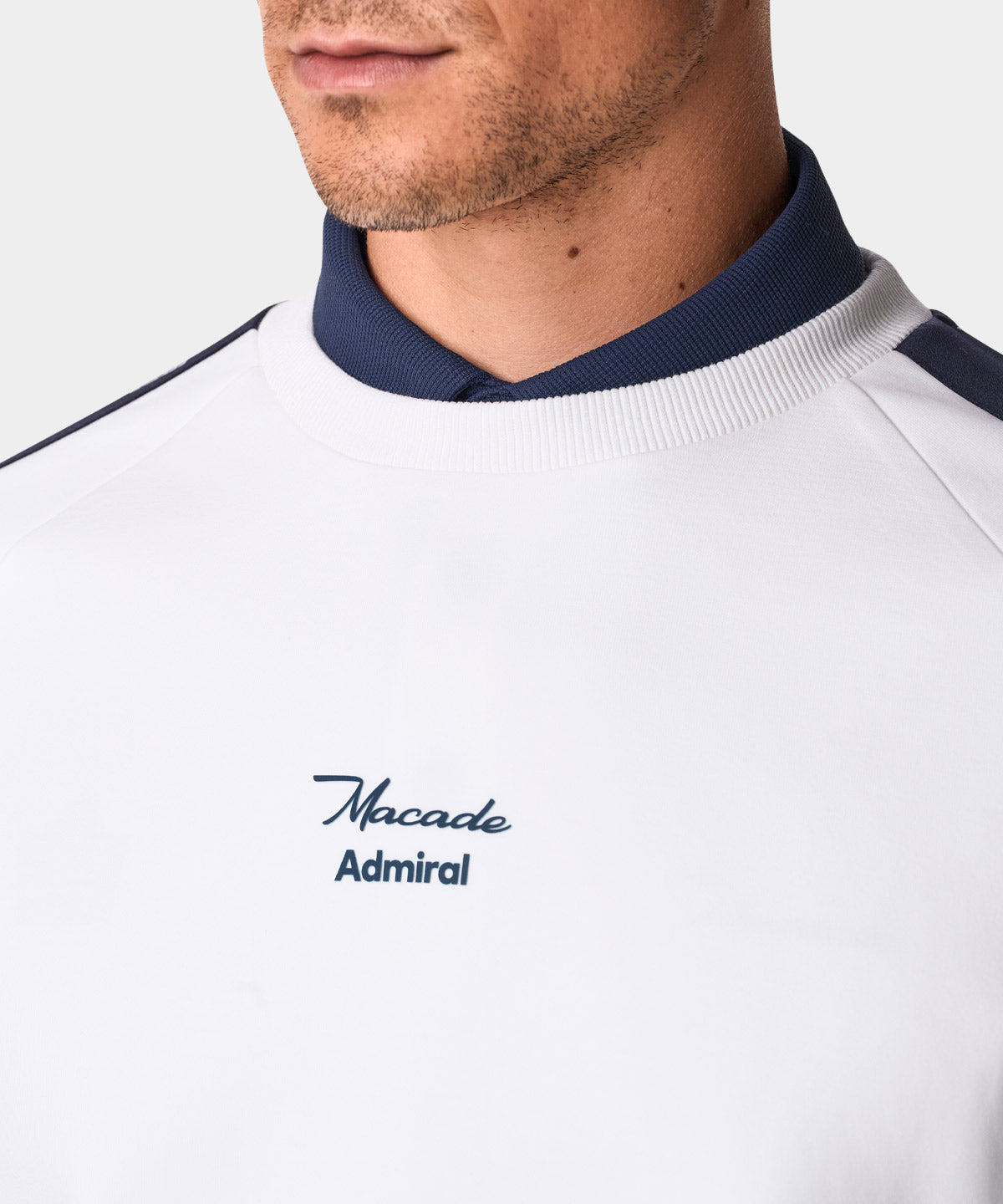 White Kit Admiral Crewneck Macade Golf