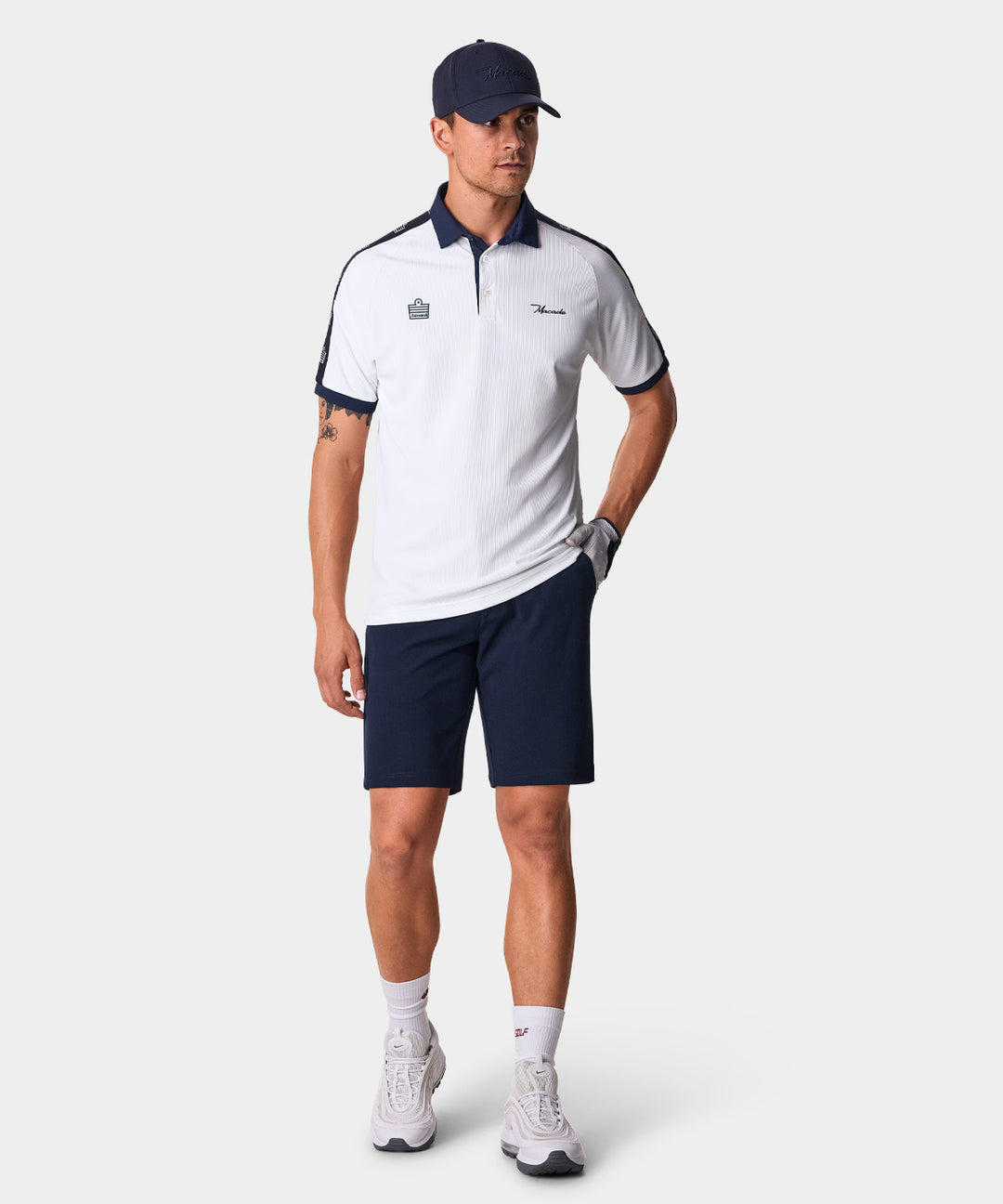 White Kit Admiral Polo Macade Golf