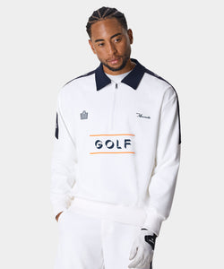 White Kit Admiral Quarter Zip Macade Golf