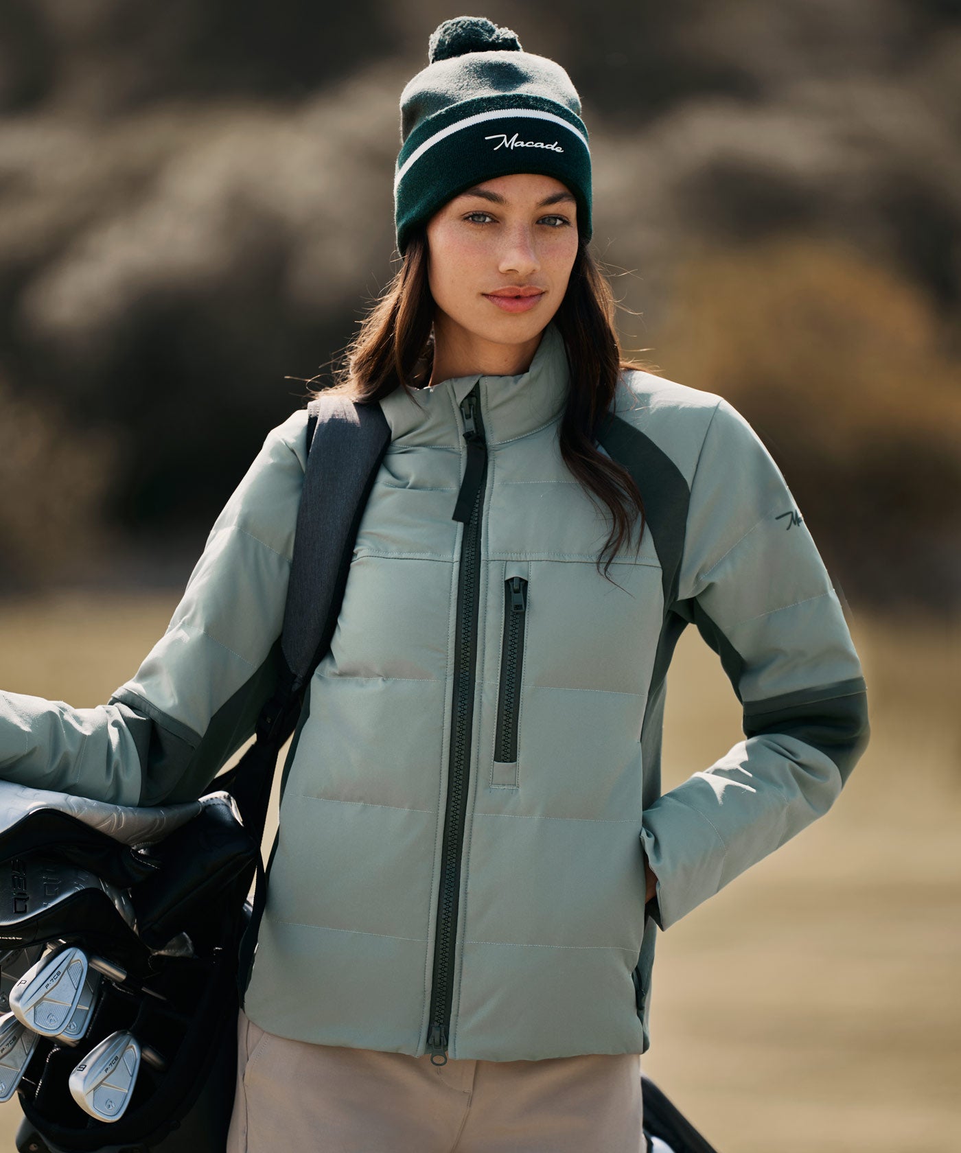 Teal Padded Core Tech Jacket