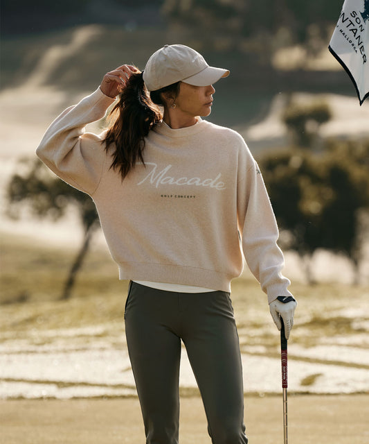 Sand Signature Knit Sweater