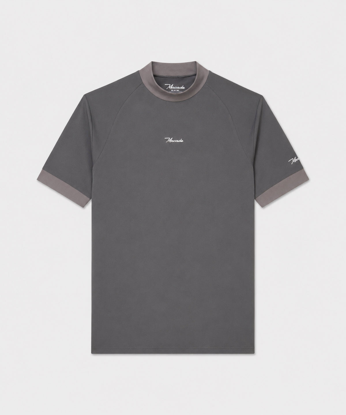 Heath Mock Neck Bomber - Grey
