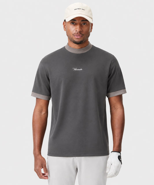 Heath Mock Neck Bomber - Grey