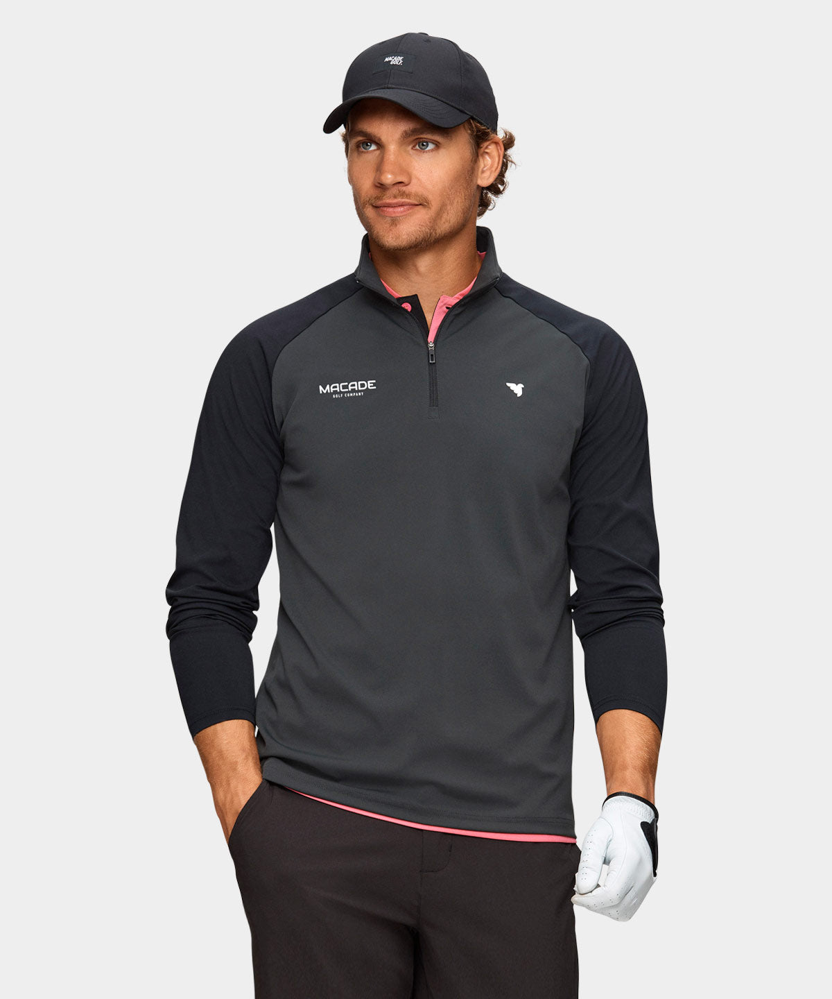 Anthracite Tour Quarter Zip Macade Golf