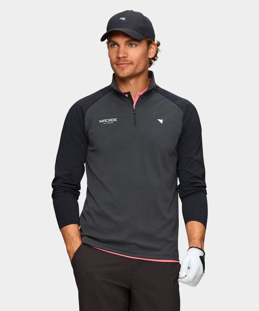 Anthracite Tour Quarter Zip Macade Golf