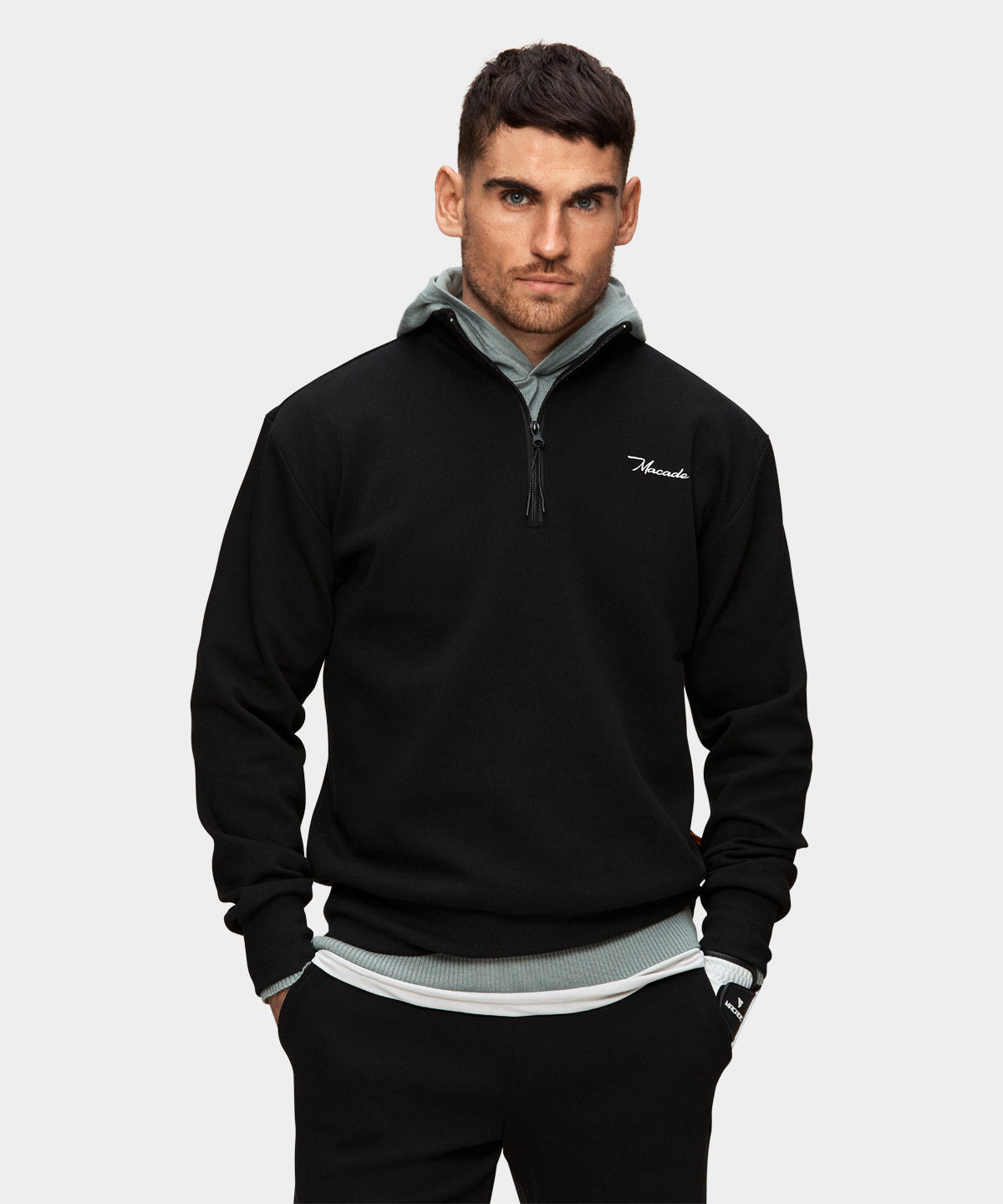 Black Range Zip Sweater Macade Golf