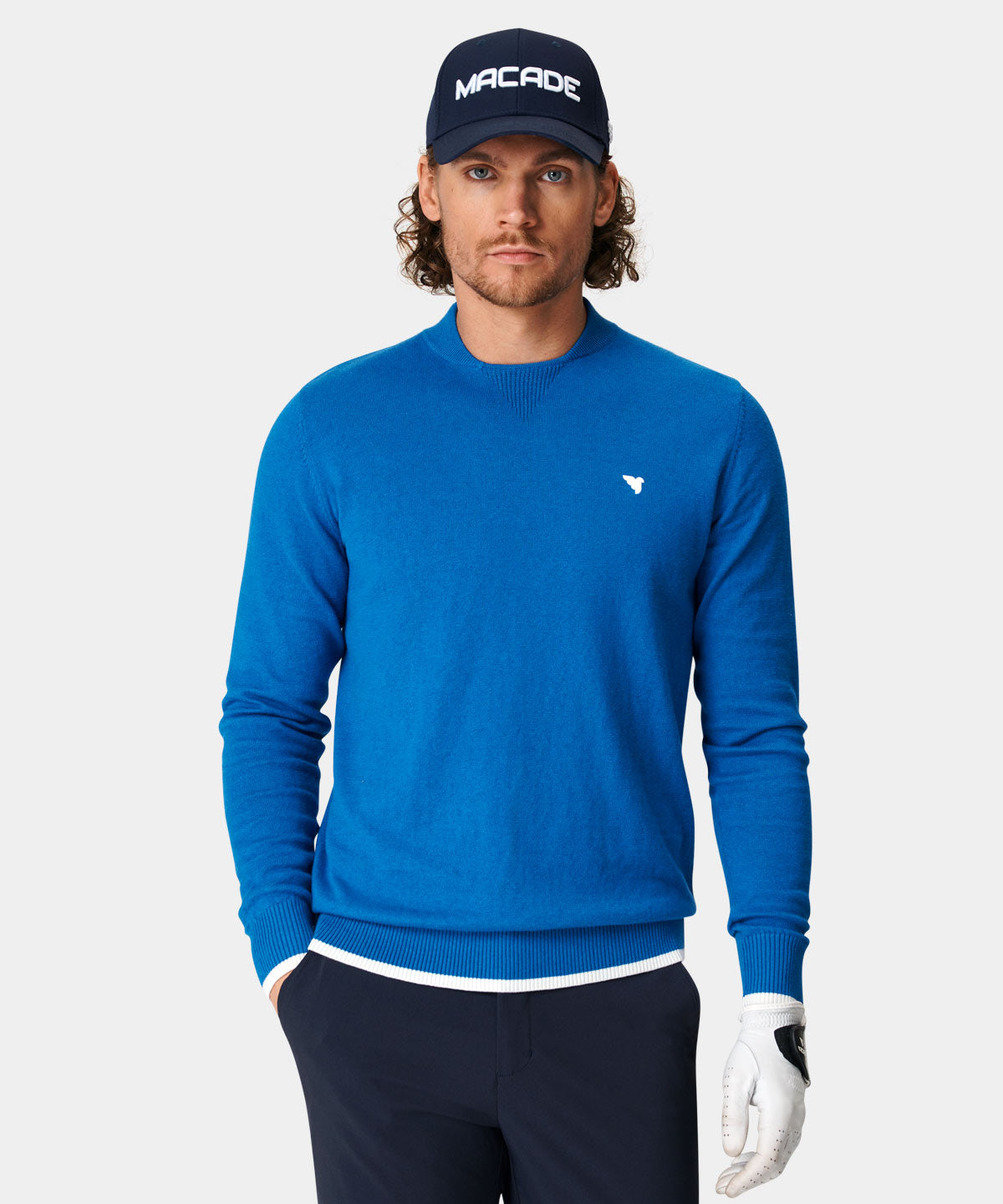 Cobalt Tour Bomber Sweater Macade Golf