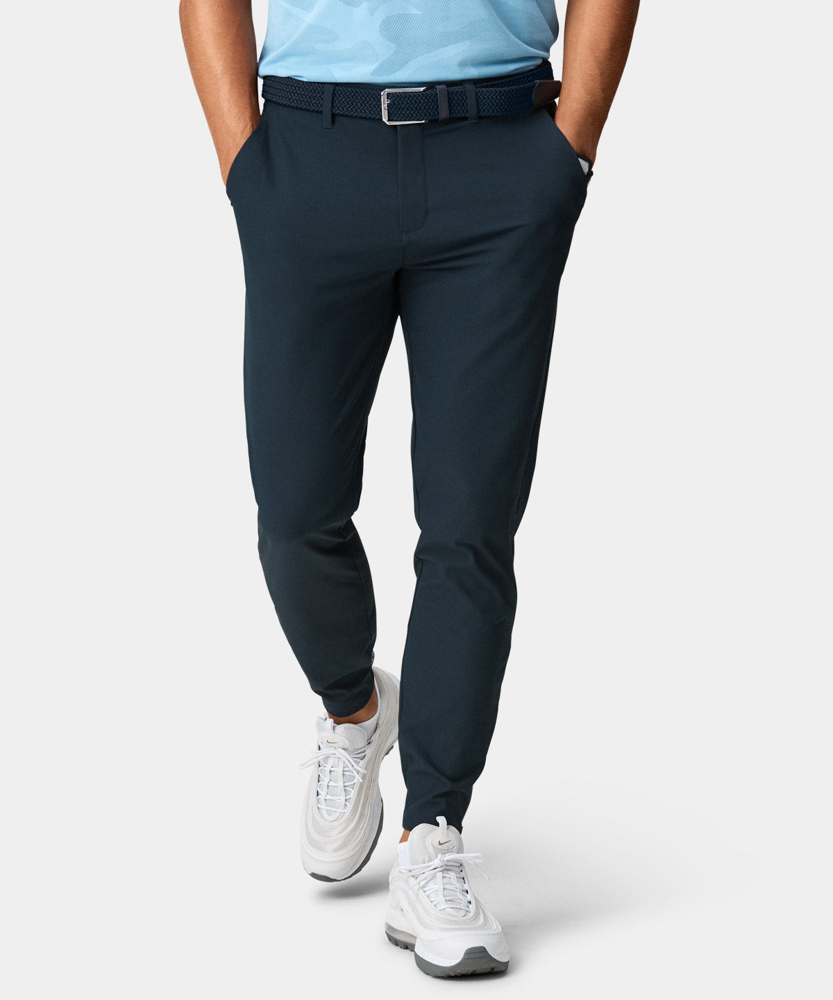 Navy Four-Way Stretch Jogger Macadegolf
