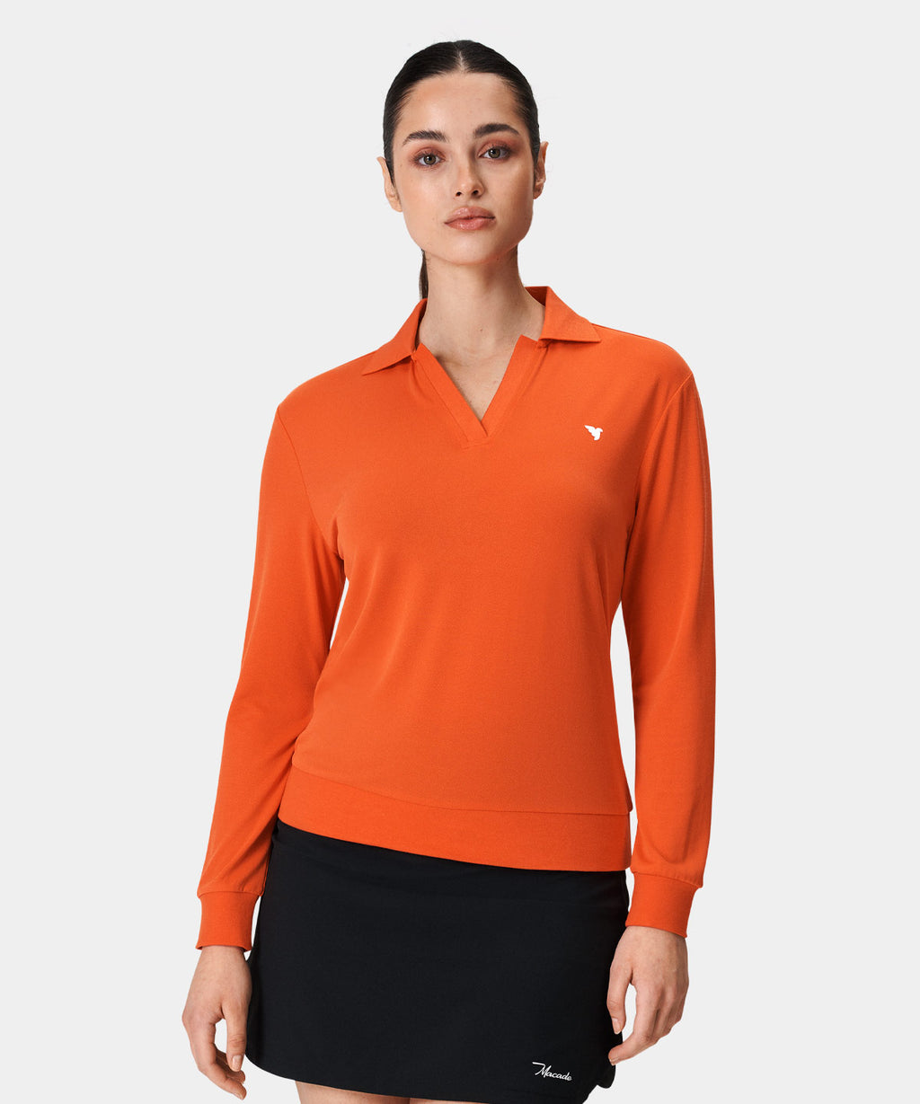 Sadie Red Long Sleeve Shirt Macade Golf