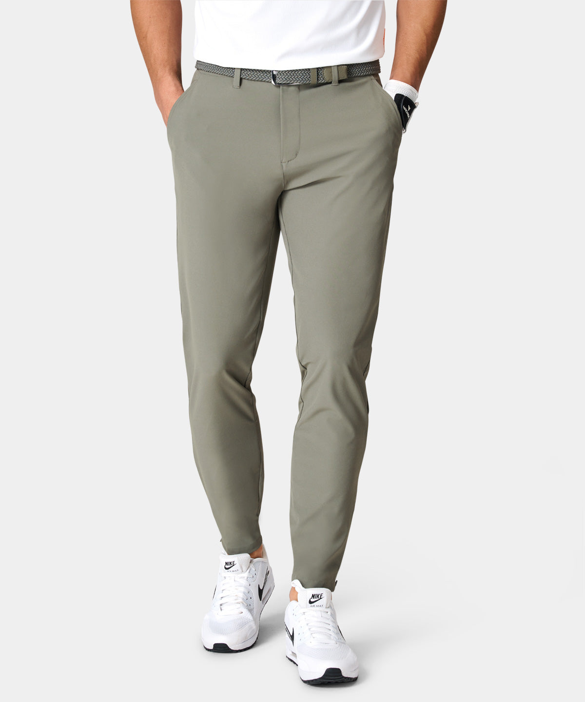 Jade Green Four-Way Stretch Jogger Macadegolf