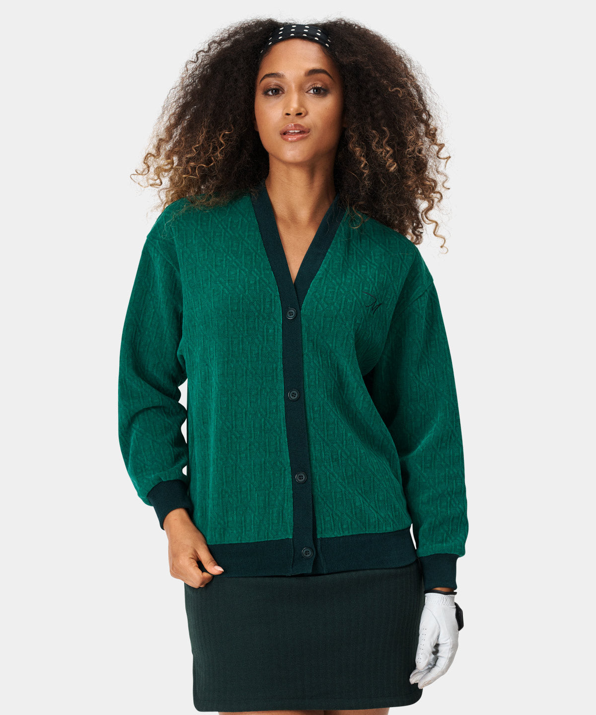 Green TB Oversized Cardigan Macade Golf