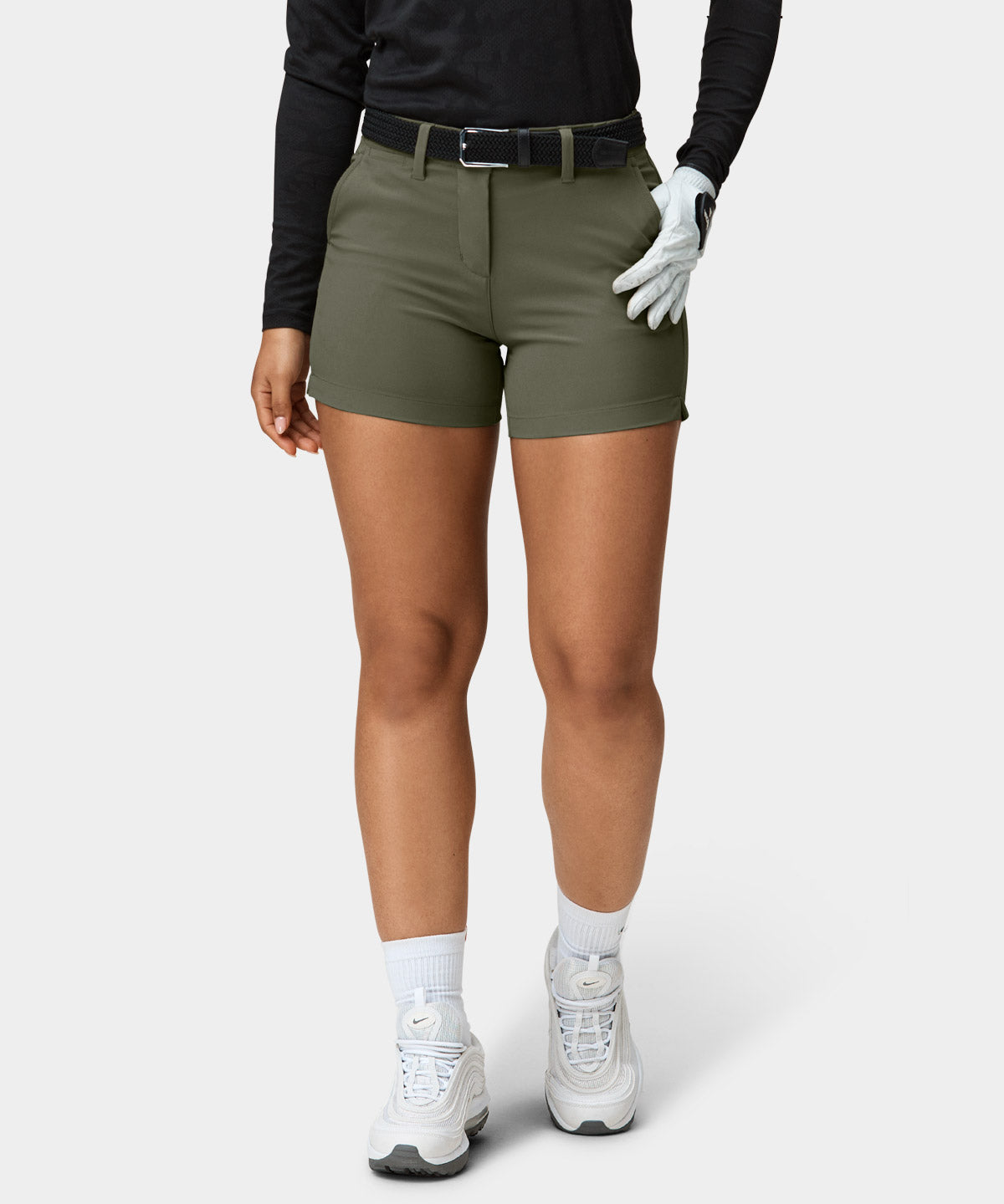 Olive Flex Shorts Macade Golf