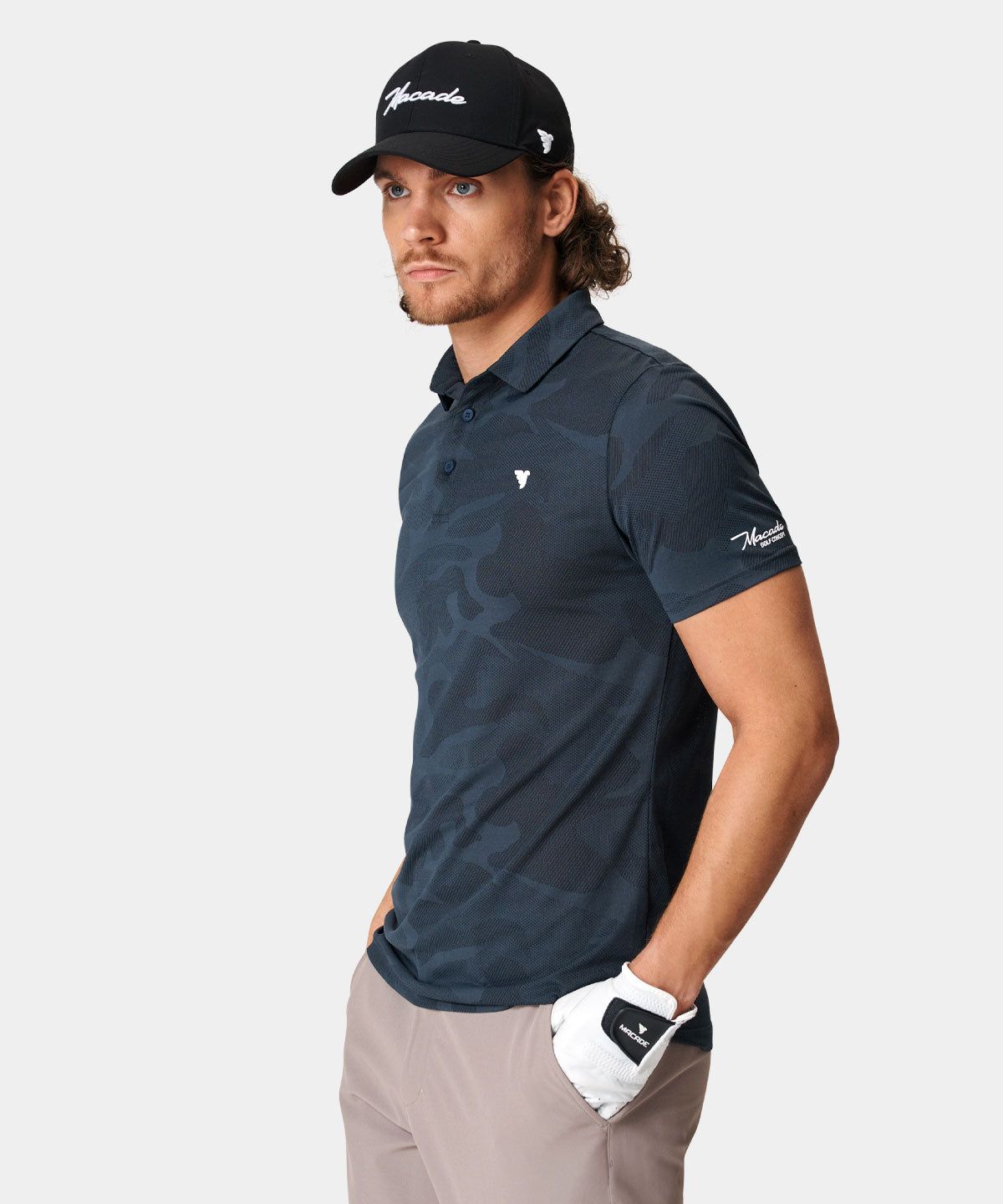 Nolan Charcoal Polo Shirt Macade Golf