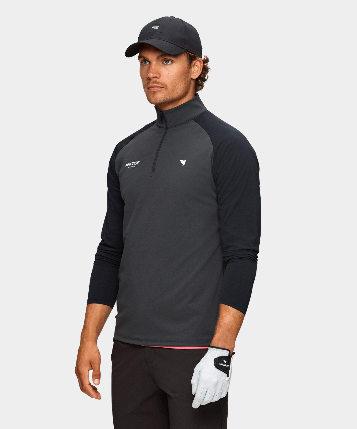 Anthracite Tour Quarter Zip Macade Golf