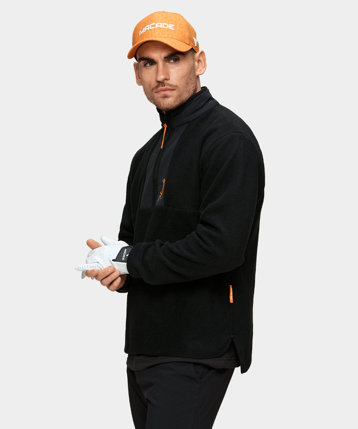Black Performance Fleece Macade Golf