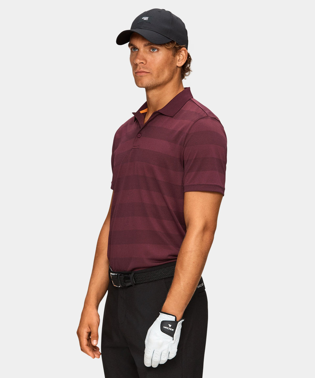 Maroon Tour Polo Shirt Macade Golf