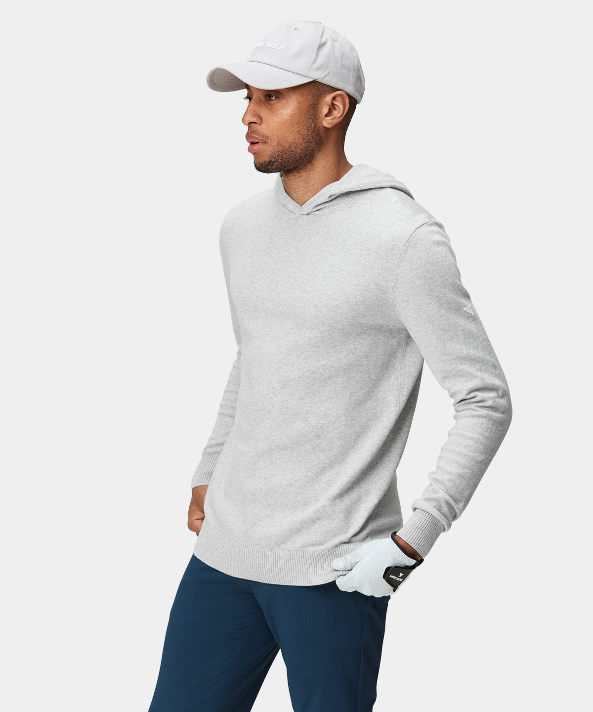 Light Grey Tech Hoodie Macade Golf
