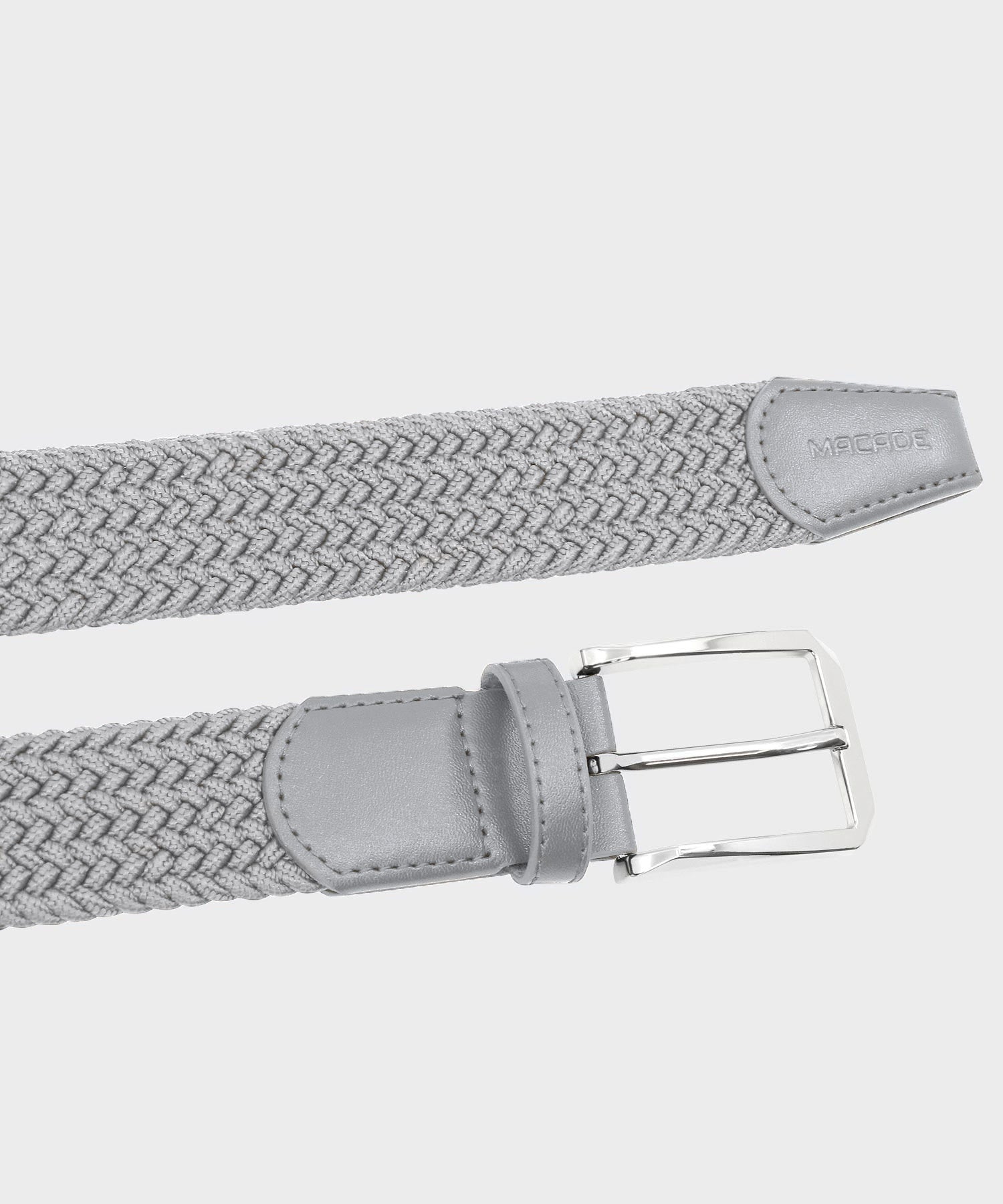 Men's Elastic Light Grey Belt Macade Golf