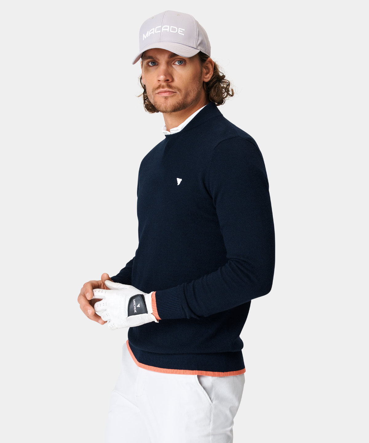 Navy Tour Bomber Sweater Macade Golf