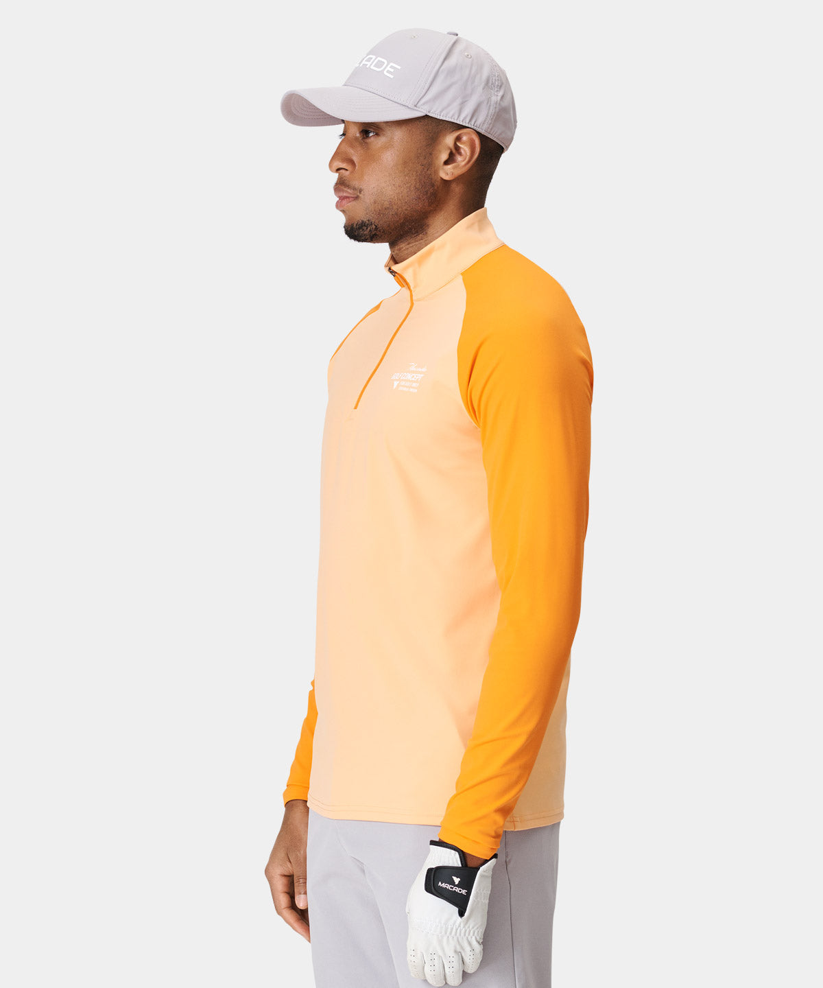 Orange Tour Quarter Zip Macade Golf