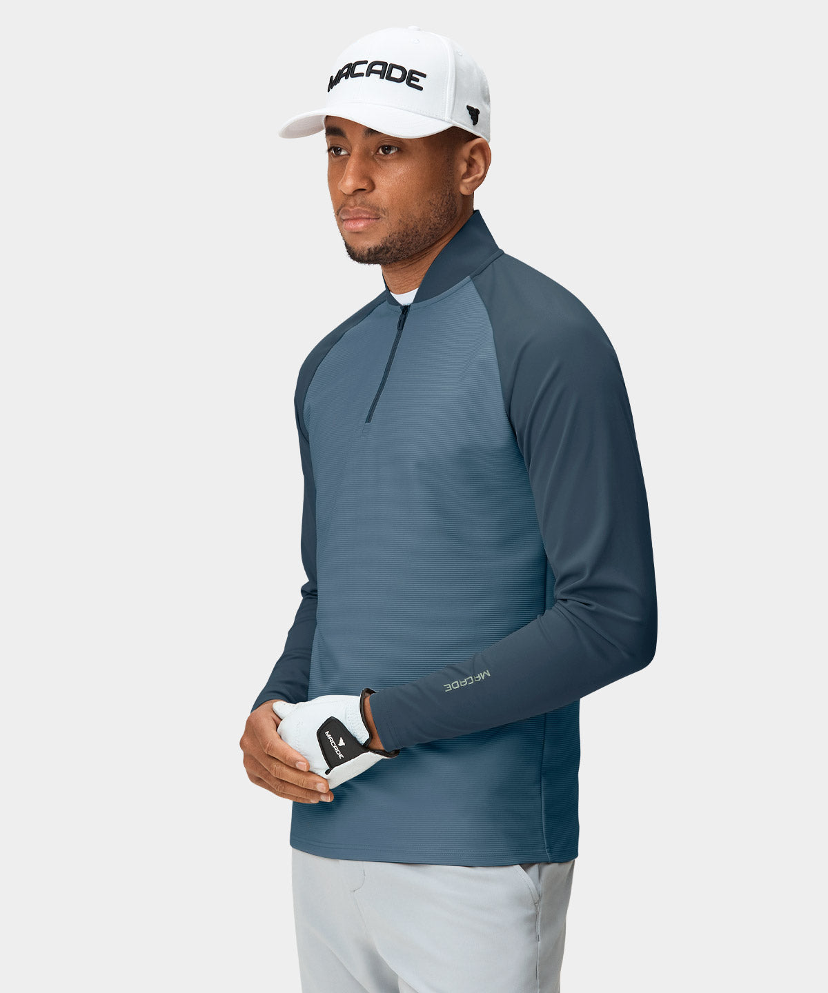 Slate Tech Bomber Zip Macade Golf