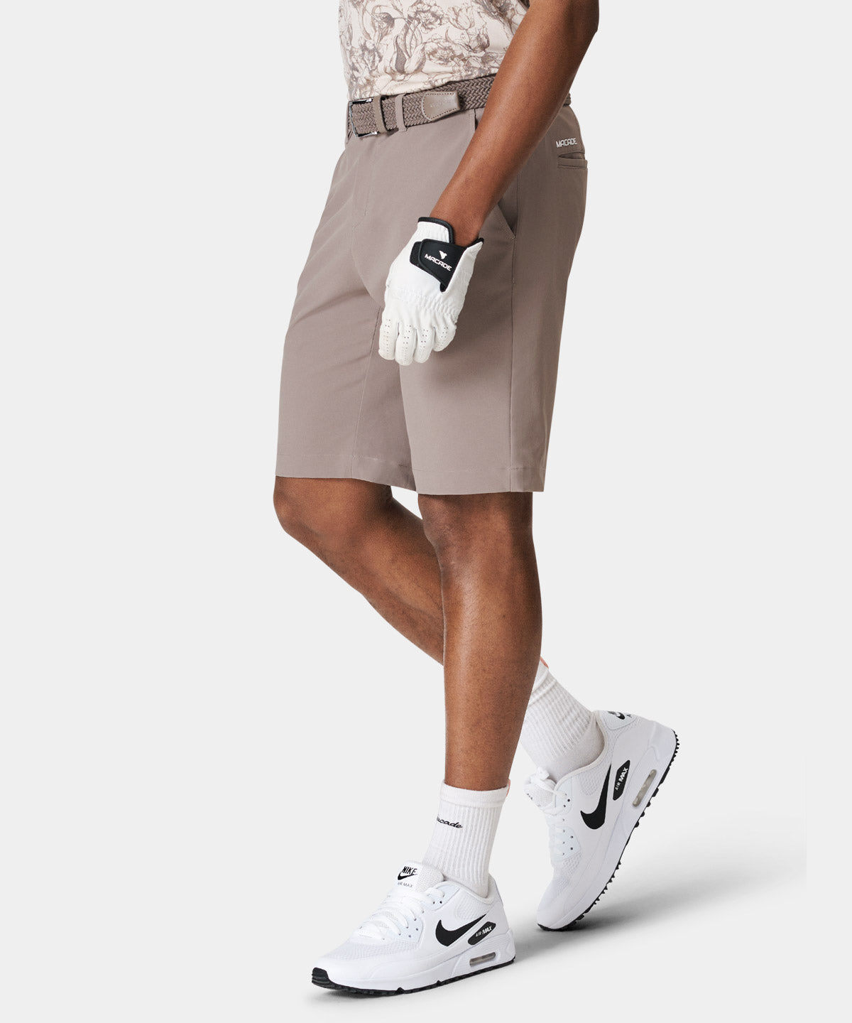 Khaki Four-Way Stretch Shorts Macade Golf