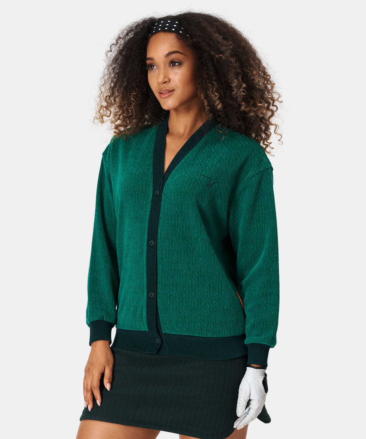 Green TB Oversized Cardigan Macade Golf