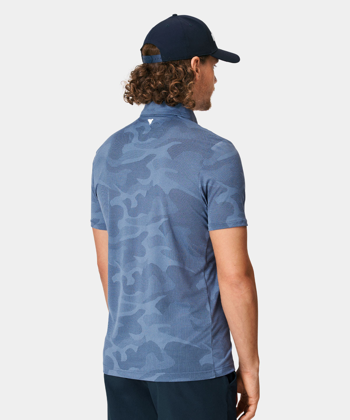 Nolan Stone Blue Camo Shirt Macade Golf