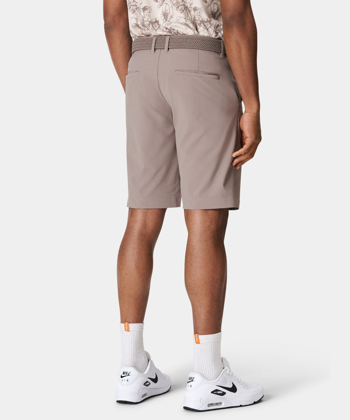 Khaki Four-Way Stretch Shorts - Macade Golf