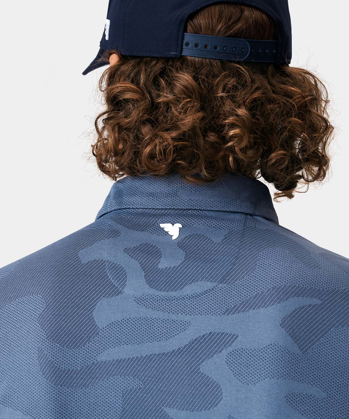 Nolan Stone Blue Camo Shirt Macade Golf