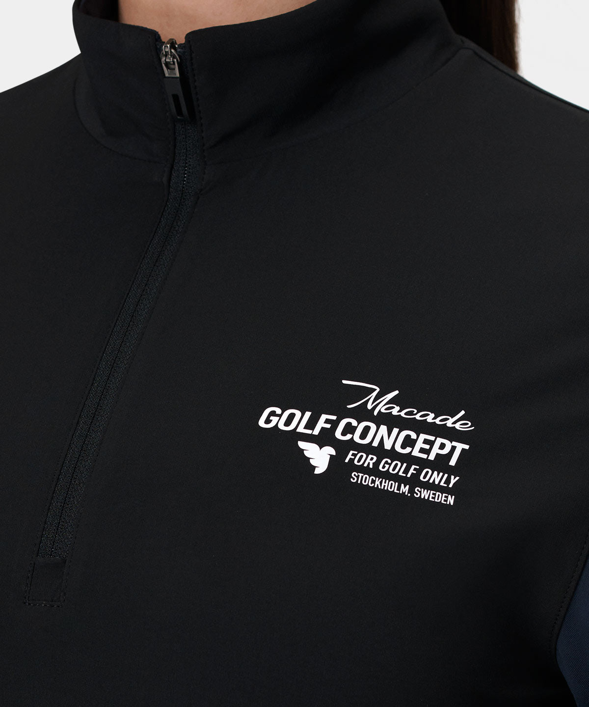 Ava Dark Blue Tour Popover Macade Golf