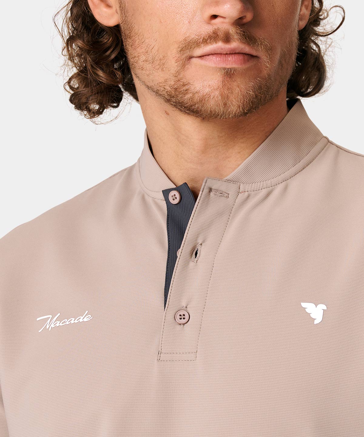 Heath Tan Bomber Shirt Macade Golf