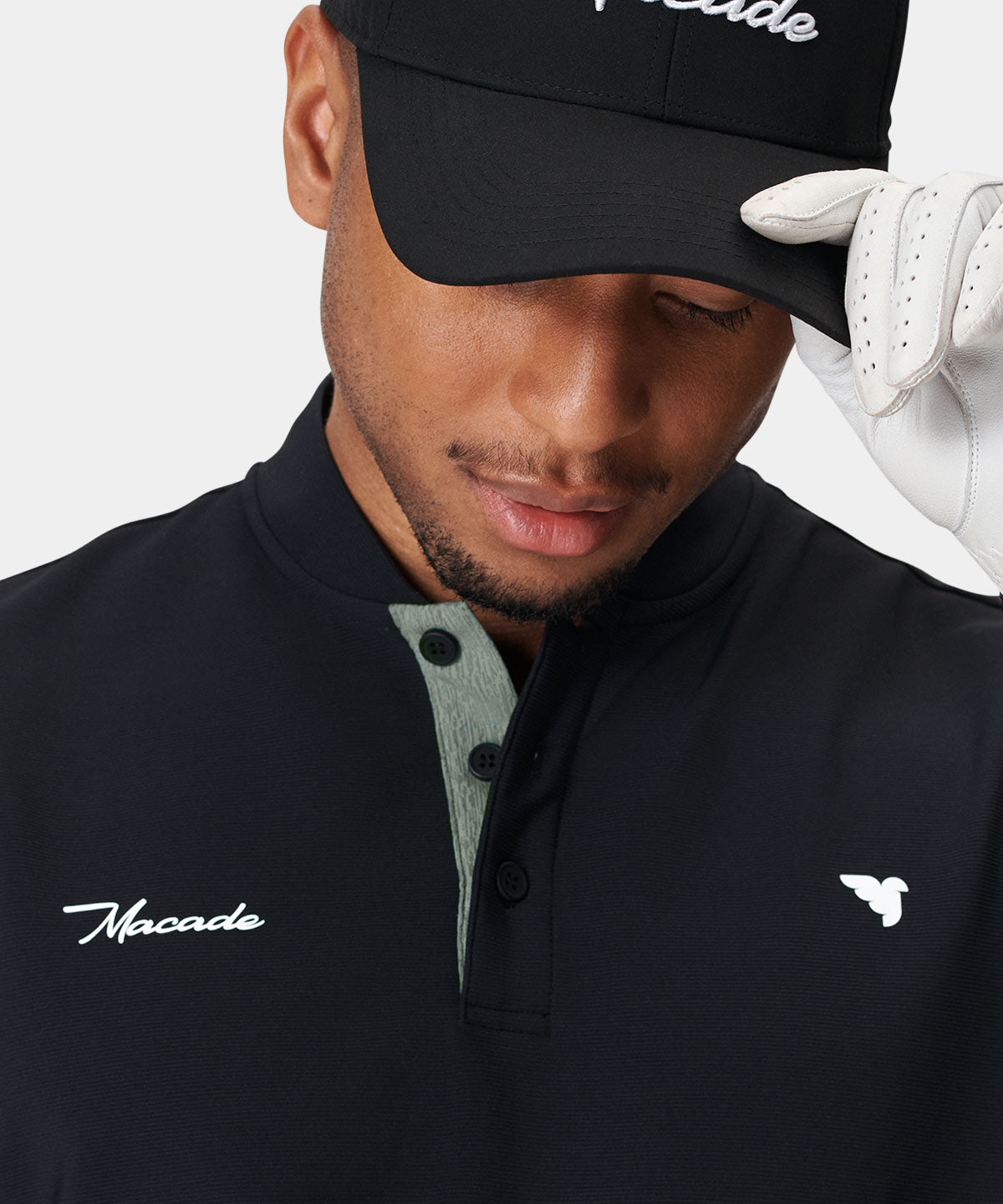 Heath Black Bomber Shirt Macade Golf