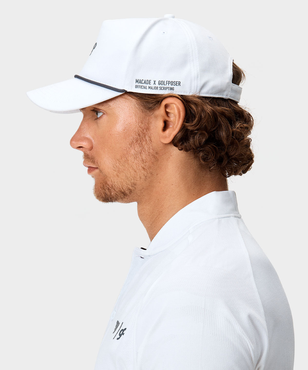 White Open Rope Strapback Macade Golf