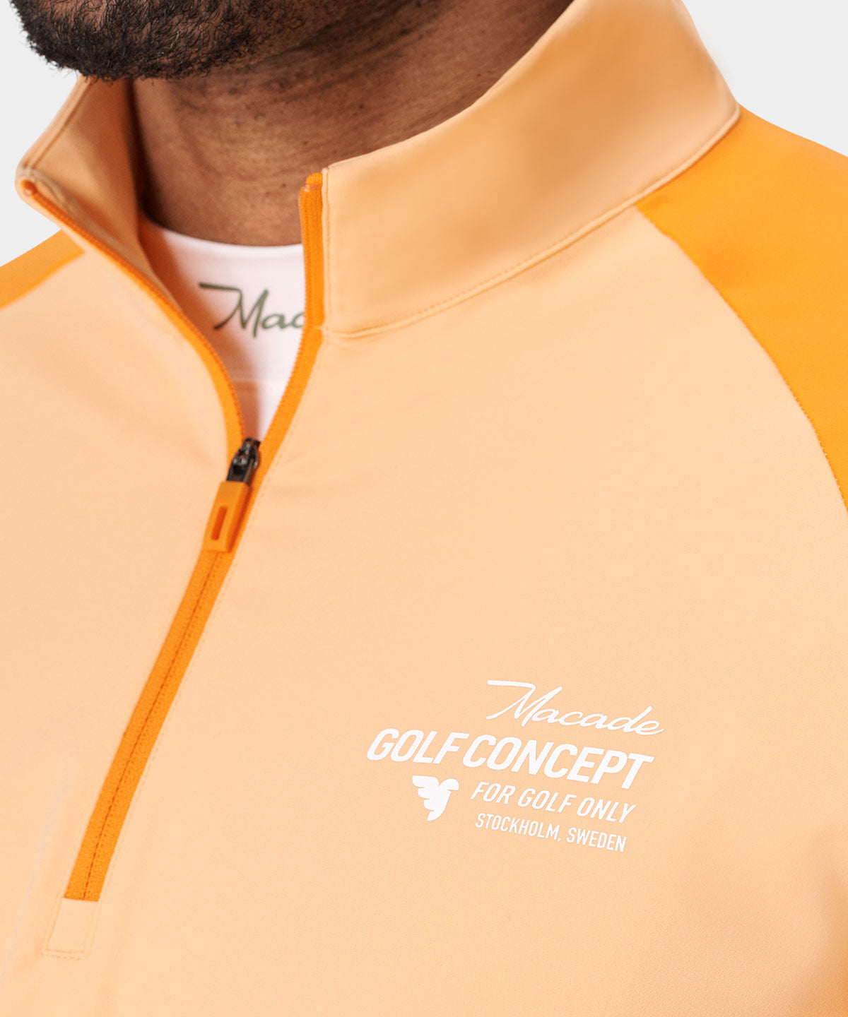 Orange Tour Quarter Zip Macade Golf