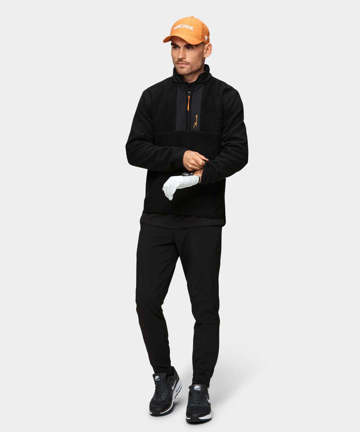 Black Performance Fleece Macade Golf